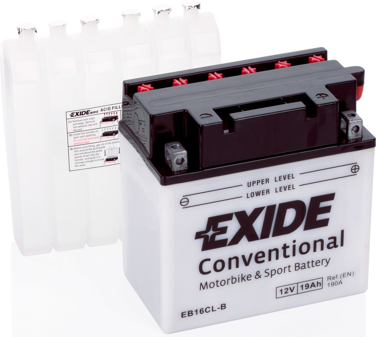 

Мотоциклетный аккумулятор Exide EB16CL-B (19 А·ч)