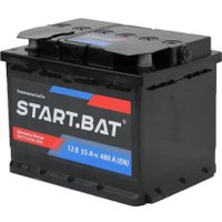 Автомобильный аккумулятор Стартбат 12V55 L+ рус (55 А·ч)