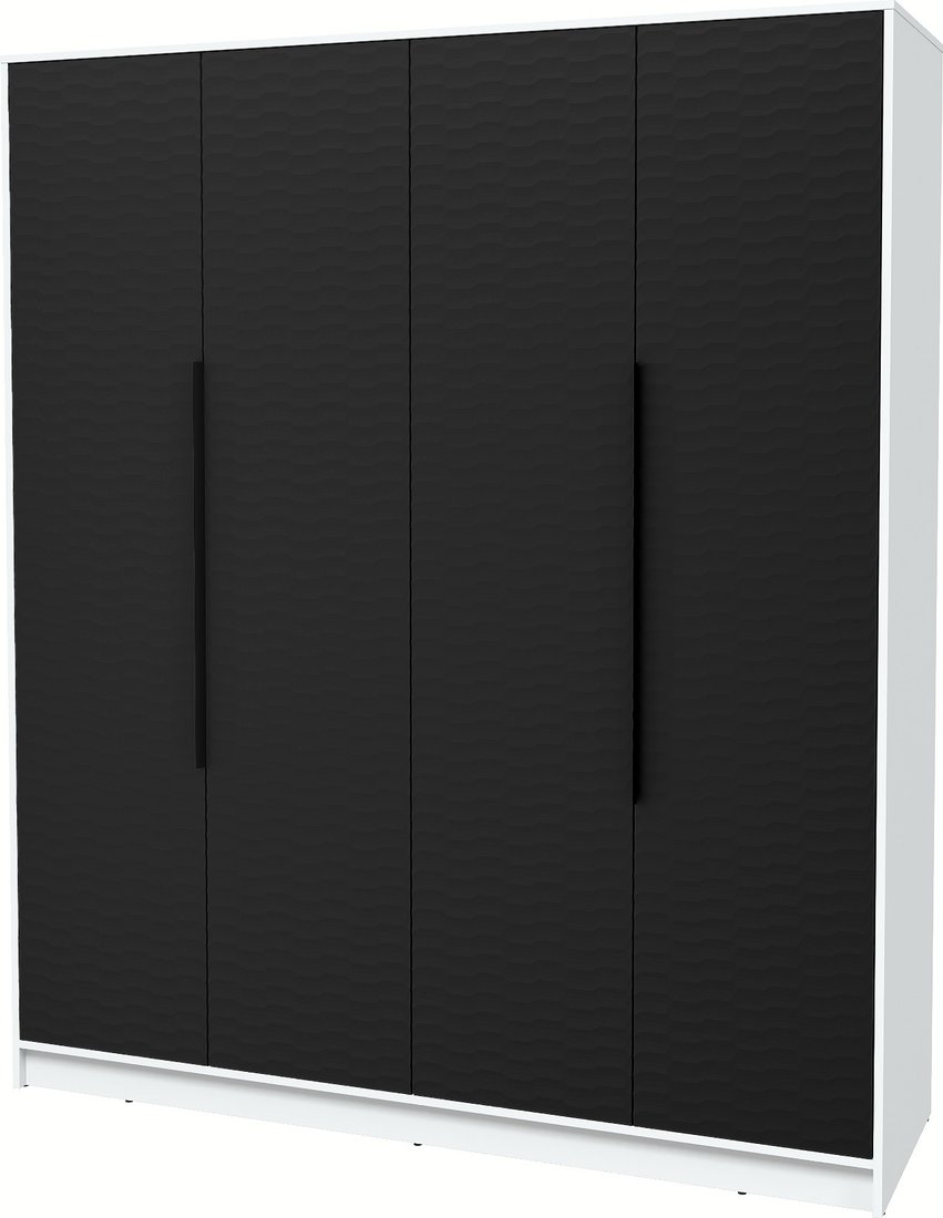 

Шкаф распашной Интерлиния Концепт Зодиак КТ-Ш4 (белый платинум/черный)