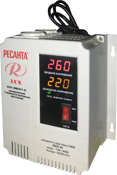 

Стабилизатор напряжения Ресанта Lux АСН-2000Н/1-Ц
