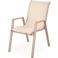 Стул с подлокотниками Halmar Hover (бежевый/капучино)