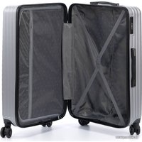 Чемодан-спиннер Torber T1919L 77 см (серебристый)