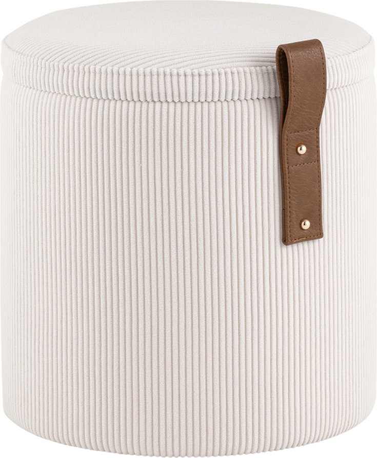 Пуфик Stool Group Руни XS с ящиком 24A2064CG-S-16 (вельвет белый)