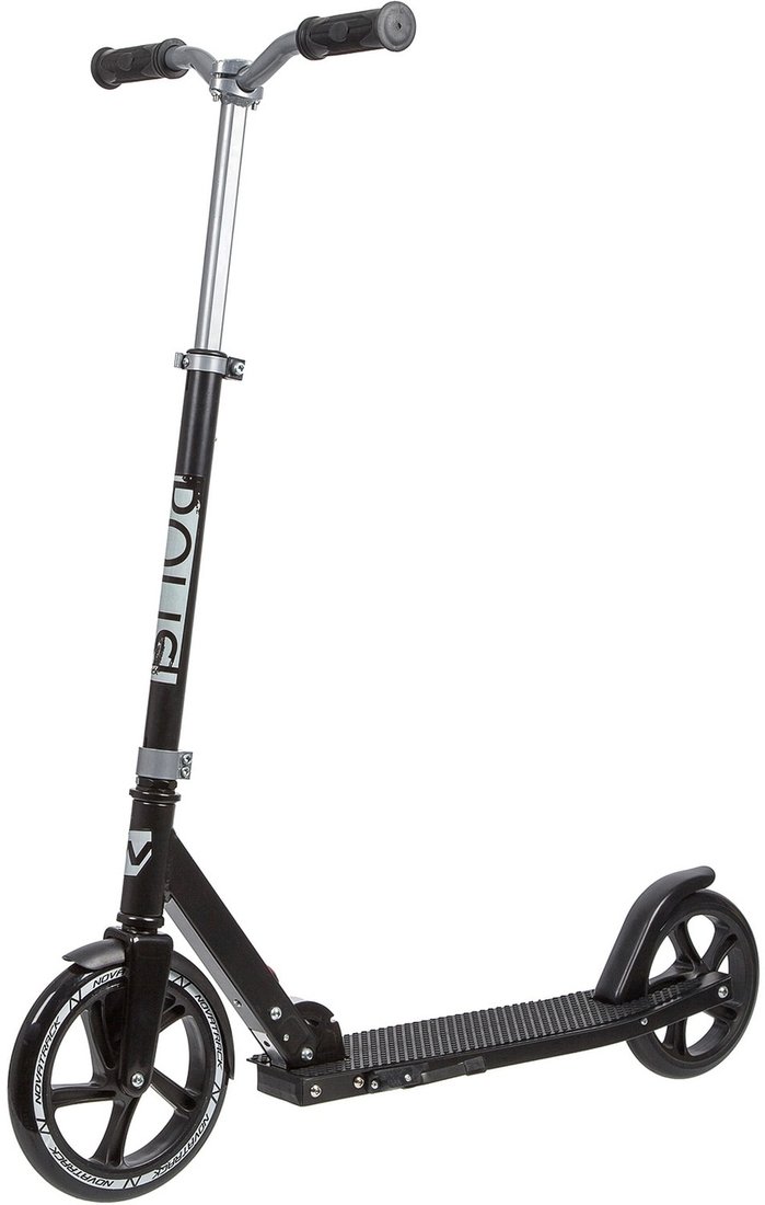 

Двухколесный подростковый самокат Novatrack Polis 230 Pro Rubber 230.POLIS.SL20 (черный/серый)