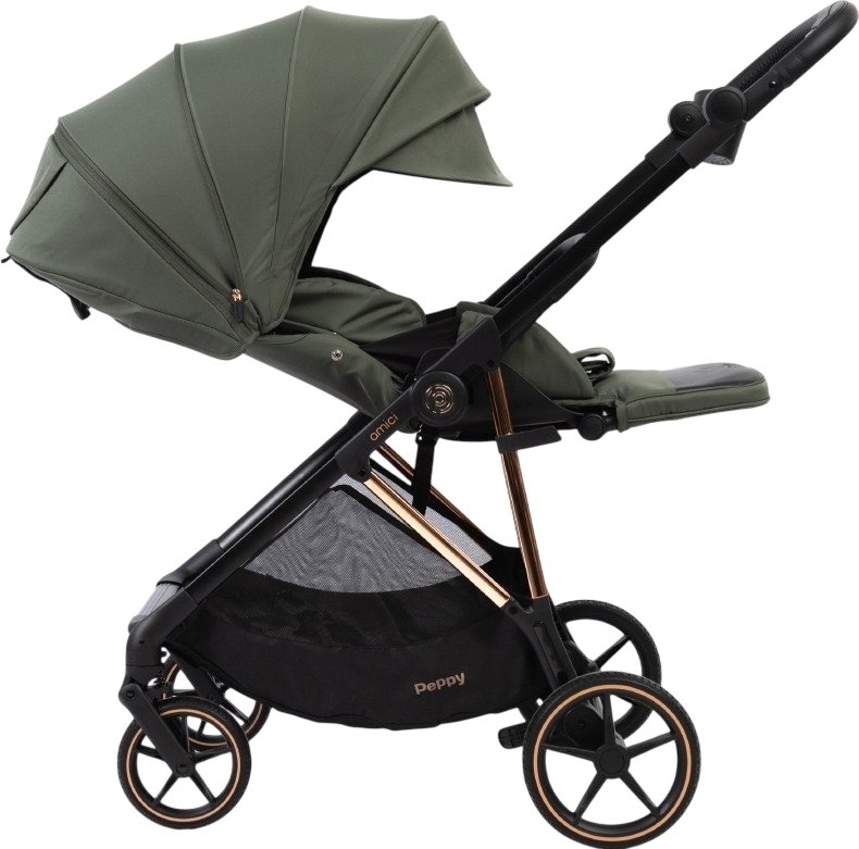 

Коляска прогулочная «книга» PEPPY Amici (green)