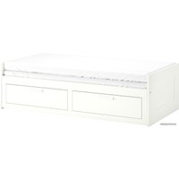 Кровать Ikea Бримнэс 200x80 (белый, осванг жесткий) 894.264.29