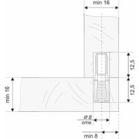 Стяжка межшкафная Boyard ST09/03/2/RdGr/01