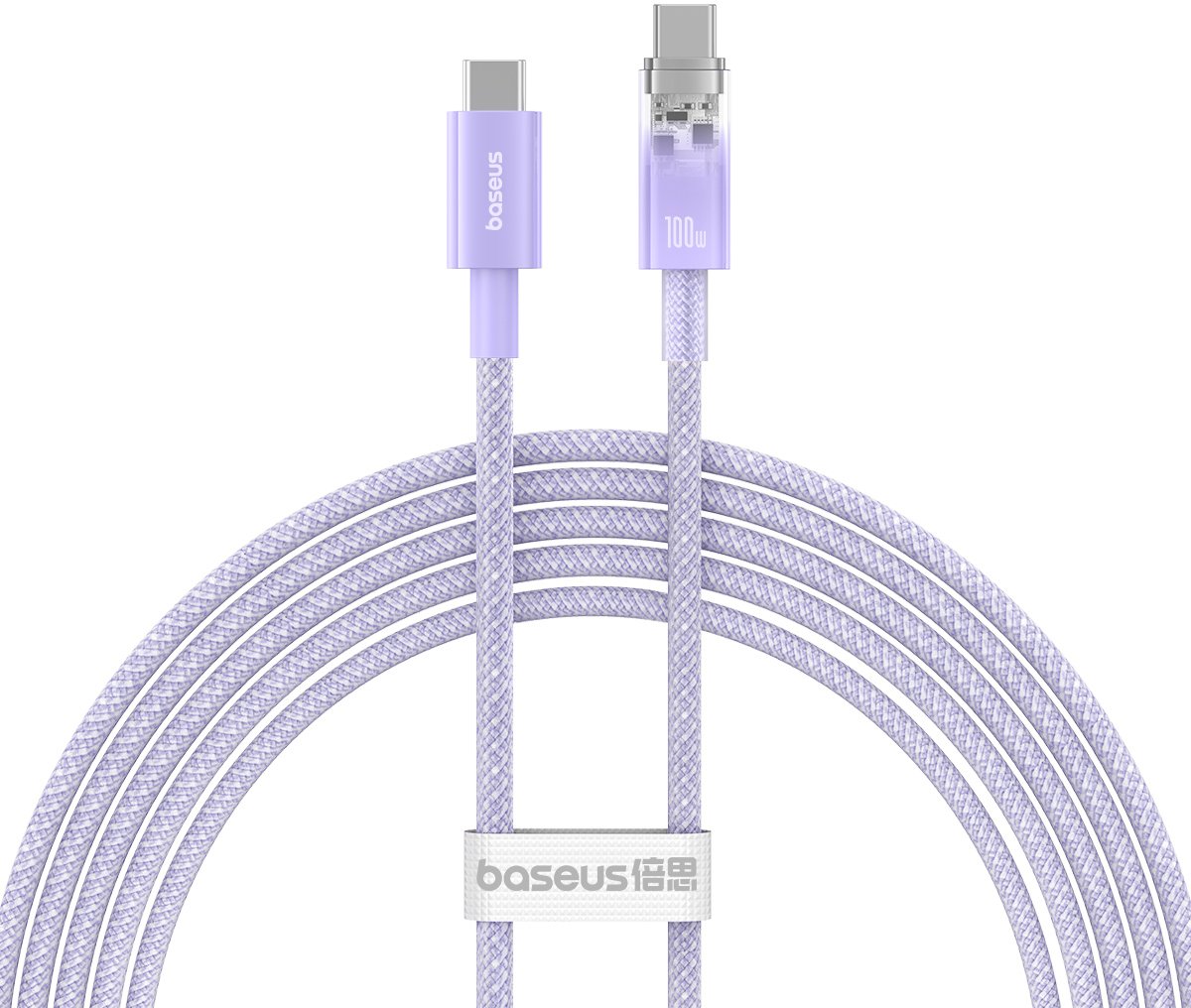 

Кабель Baseus Explorer Series Fast Charging with Smart Temperature Control USB Type-C USB Type-C (2 м, фиолетовый)