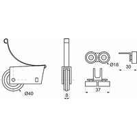 Система раздвижных дверей AKS Senator закрытый 40 кг