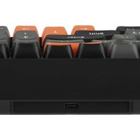 Клавиатура AULA S100 (черный/серый/оранжевый, Blue Switch)