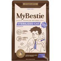 Сухой корм для кошек MyBestie Sterilized с лососем (0.4 кг)