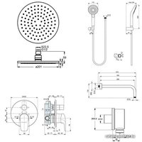 Душевая система  Ideal Standard Ceraflex BC447AA