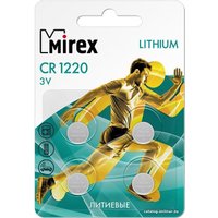 Батарейка Mirex CR1220 литиевая блистер 4 шт. 23702-CR1220-E4
