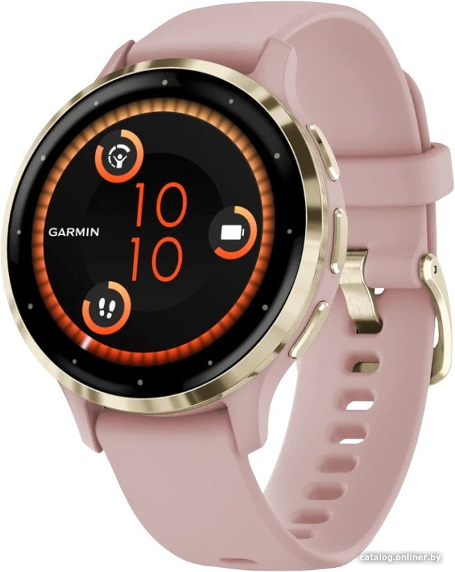 Умные часы Garmin Venu 3S (розовый, с силиконовым ремешком)