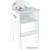 Стульчик для кукол Woody Стульчик для кормления кукол. Алиса Единорог с сердцем 03991