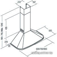 Кухонная вытяжка CATA Neblia BK 600 [02052400]