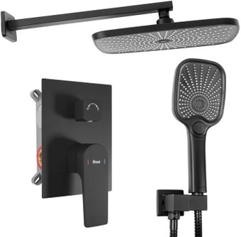 Душевая система  Rea Moby Black + Box REA-P2402