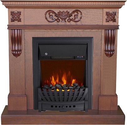 

Каминокомплект Smolcom Corsica New STD-ASP с Royal Flame Aspen Black (махагон антик)