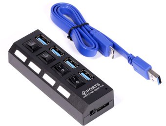 USB-хаб SmartBuy SBHA-7304-B