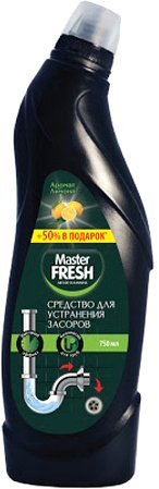 

Средство для труб Master Fresh для устранения засоров в трубах 750 мл
