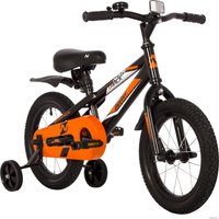 Детский велосипед Novatrack Juster 14 2023 145JUSTER.BK23 (черный)