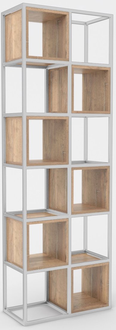 

Стеллаж Hype Mebel Грос-2 70x175 (белый/дуб галифакс натуральный)