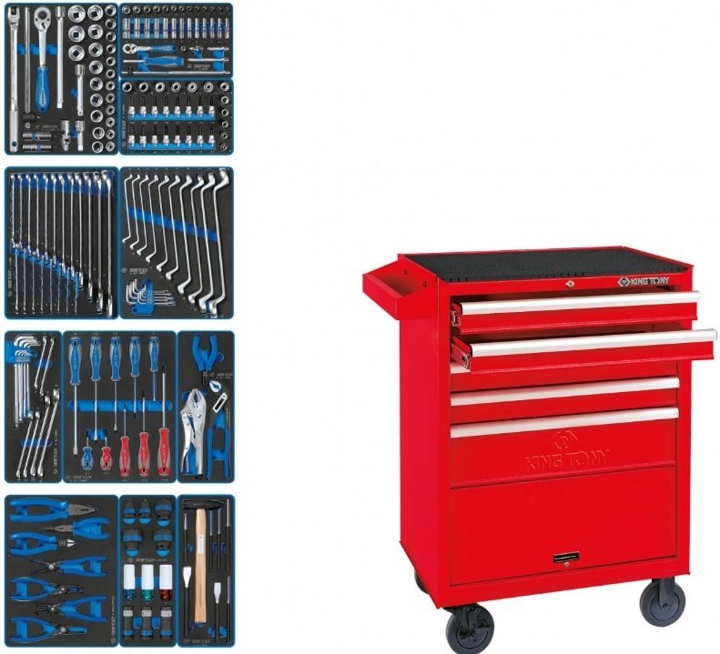 

Универсальный набор инструментов King Tony 934-188MRV (188 предметов)