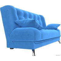 Диван Лига диванов Анна 102742 (велюр, голубой)