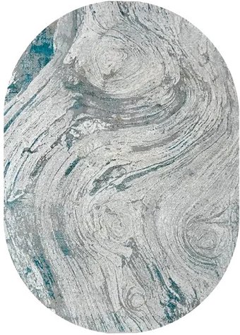 Ковер для жилой комнаты Milat Leda C793B-GRAY-BLUE-OVAL (2x2.9)
