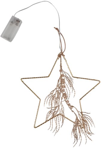 Подвеска AksHome Тип 6 Звезда с веткой 25х24см 18LED 2АА