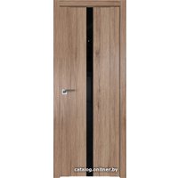 Межкомнатная дверь ProfilDoors 2.04XN L 60x200 (салинас светлый, стекло lacobel черный лак)