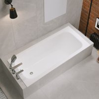 Ванна Lauter Brio 160 21S1600 + сифон 21Y31000 (с ножками, с шумоизоляцией)