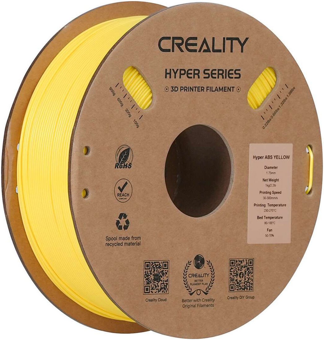 Филамент Creality ABS Hyper 1.75мм 3301020055 (1 кг, желтый)