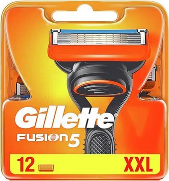 Сменные кассеты для бритья Gillette Fusion5 (12 шт) 7702018561759