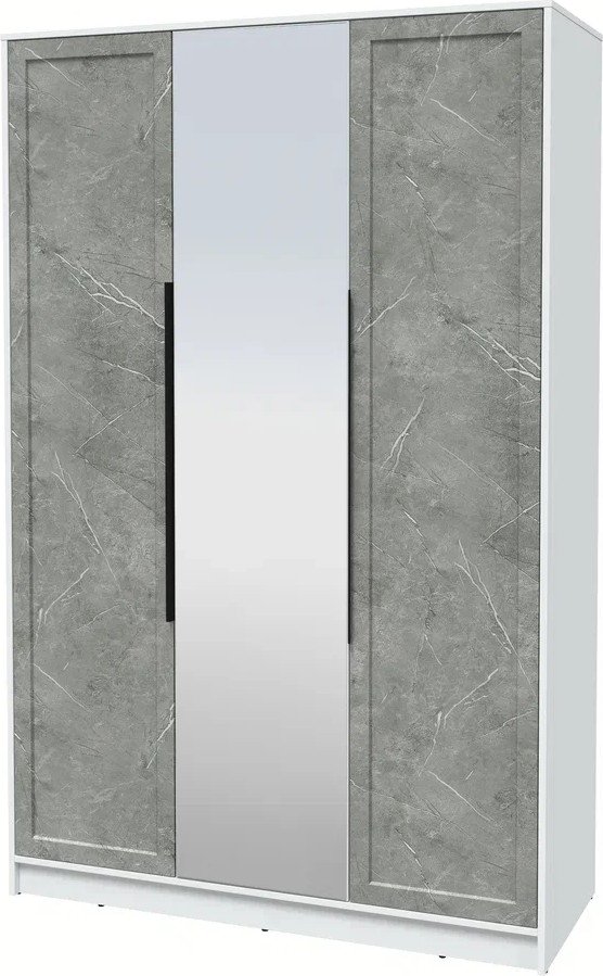 

Шкаф распашной Интерлиния Концепт Тренд КТ-Ш3(з) (белый платинум/керамика)