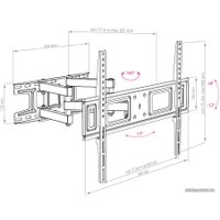 Кронштейн для телевизора Arm Media LCD-418 (черный)