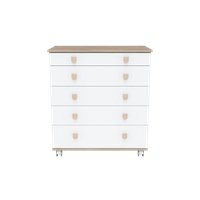 Детский комод Incanto Мишка с органайзером 800/5 PK-0060/01 (белый/дуб)