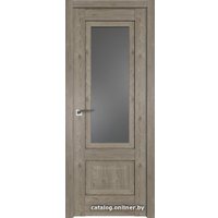 Межкомнатная дверь ProfilDoors 2.90XN L 70x200 (каштан темный/стекло графит)