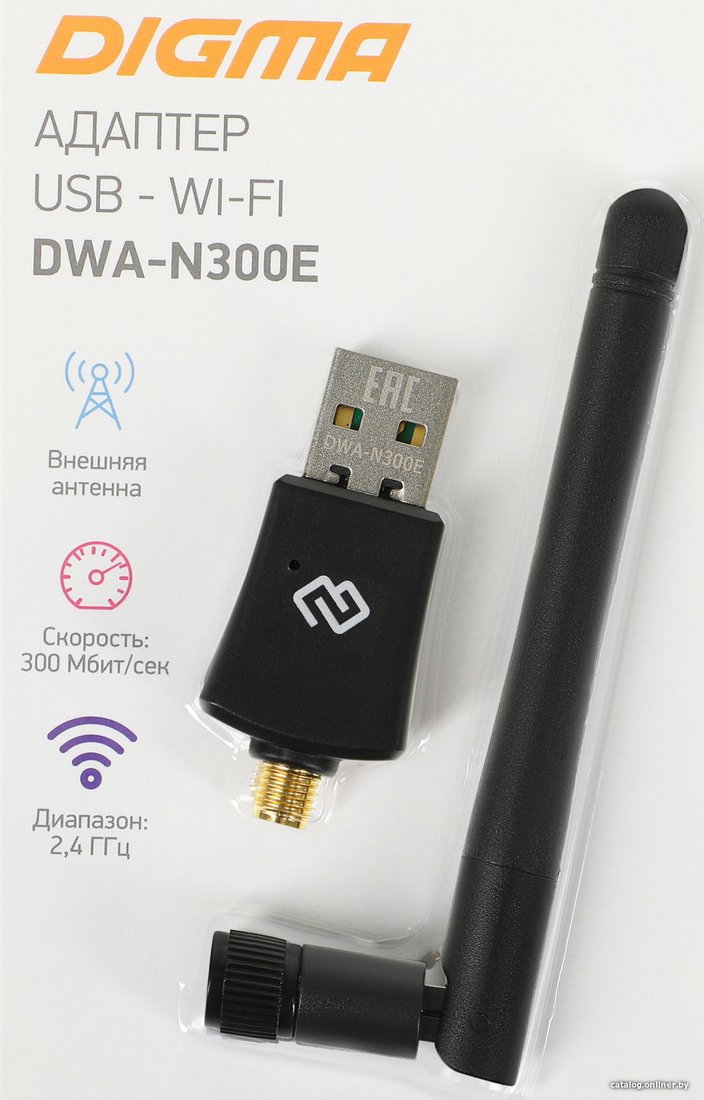 Wi-Fi адаптер Digma DWA-N300E