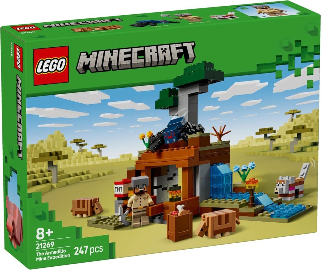 

Конструктор LEGO Minecraft 21269 Экспедиция на рудник Броненосец