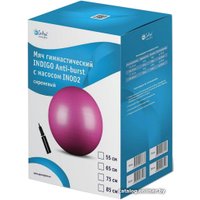 Гимнастический мяч Indigo Anti-Burst IN002 65 см (сиреневый)