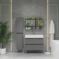 Lauter Тумба с умывальником Mia 80 + Optima 80.5 (графит)