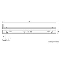 Светильник JAZZway PPO-T8 1x 1200 IP20 под LED лампу G13