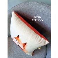 Декоративная подушка Matex Fluffy. Рыжик и зайка 61-632 (белый/черный/лососевый)