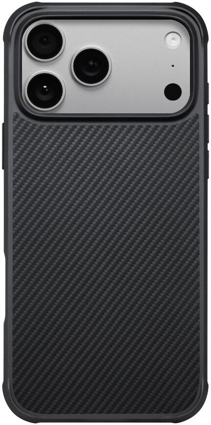Чехол для телефона Pitaka Aramid ProGuard для iPhone 17 Pro (600D Black/Grey Twill)