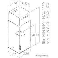 Кухонная вытяжка Elica Haiku Island BL/A/32