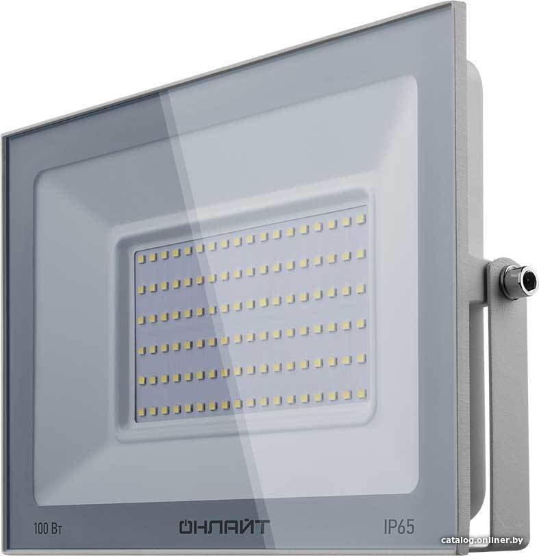 Фонарь Онлайт OFL-100-6K-WH-IP65-LED