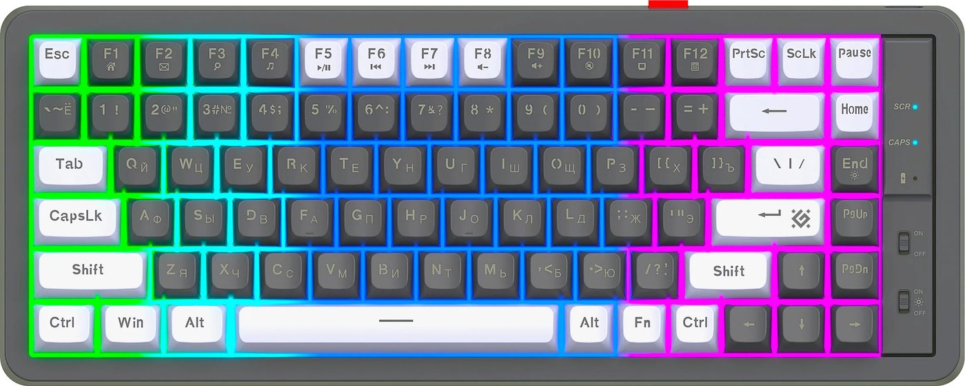 

Клавиатура Defender Maro GK-325 (серый/белый)