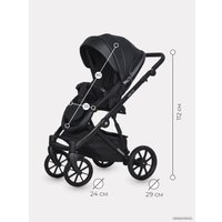 Универсальная коляска Riko Basic Delta Ecco (3 в 1, 15/black)