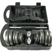 Набор гантелей AMETIST металлические в чемодане 20 кг